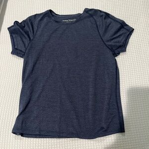 Outdoor Voices Deep Blue Mesh T Shirt Workout Top size Small S